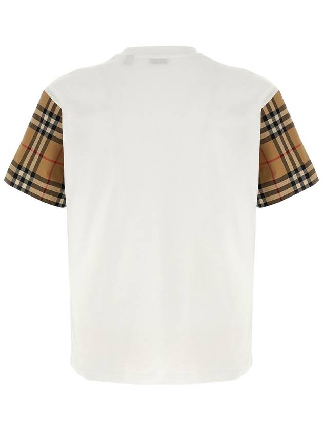 Check Pattern Short Sleeve T-Shirt White - BURBERRY - BALAAN 3