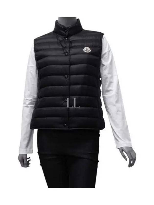 Liane Logo Patch Down Vest Black - MONCLER - BALAAN 2