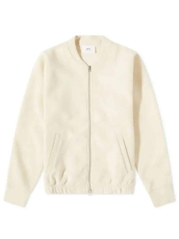 Zip-Up Blouson Jacket Ivory - AMI - BALAAN 2