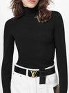 LV Initiales Reversible 40MM Leather Belt Black Brown - LOUIS VUITTON - BALAAN.