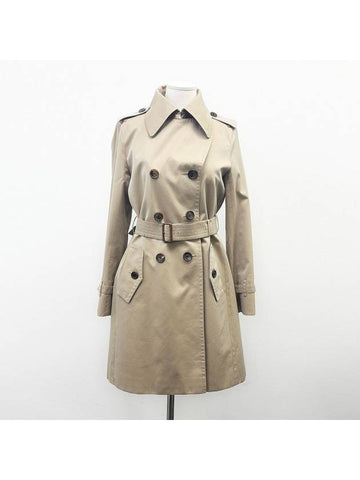 Women s Beige Trench Coat 4VBUO21232 - BURBERRY - BALAAN 1