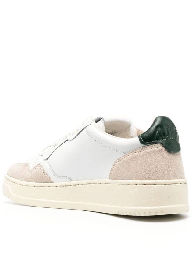 Medalist Leather Low-Top Sneakers Green White - AUTRY - BALAAN 4