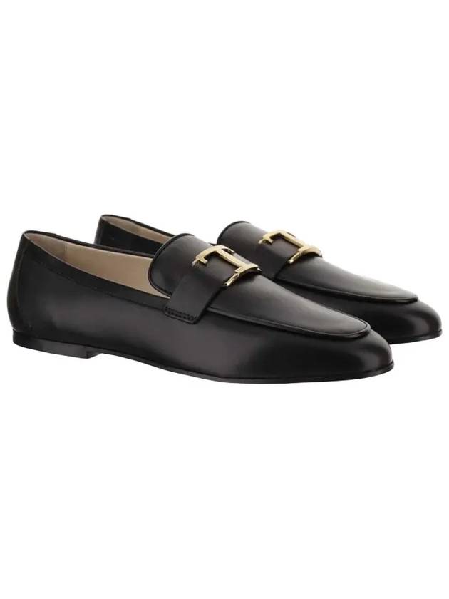 Tods T Timeless Leather Loafers Black - TOD'S - BALAAN 5