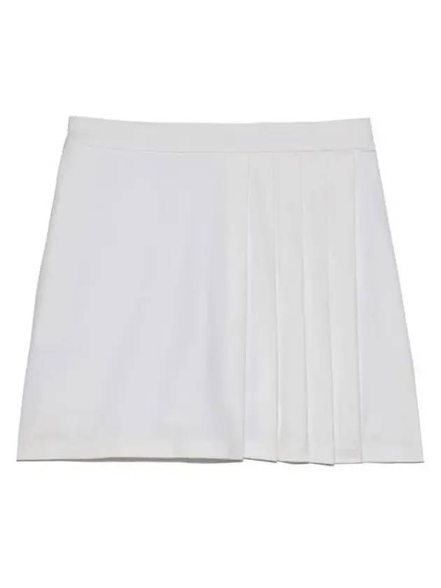 Women's Side Pleat Luxe 4-Way Stretch Twill Skirt White - G/FORE - BALAAN 1