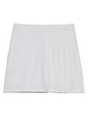 Women's Side Pleat Luxe 4-Way Stretch Twill Skirt White - G/FORE - BALAAN 1