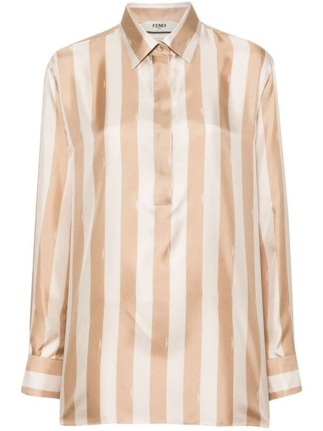 Fendi Pequin Striped Shirt Clothing - FENDI - BALAAN 1