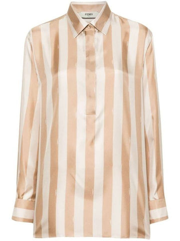 Fendi Pequin Striped Shirt Clothing - FENDI - BALAAN 1