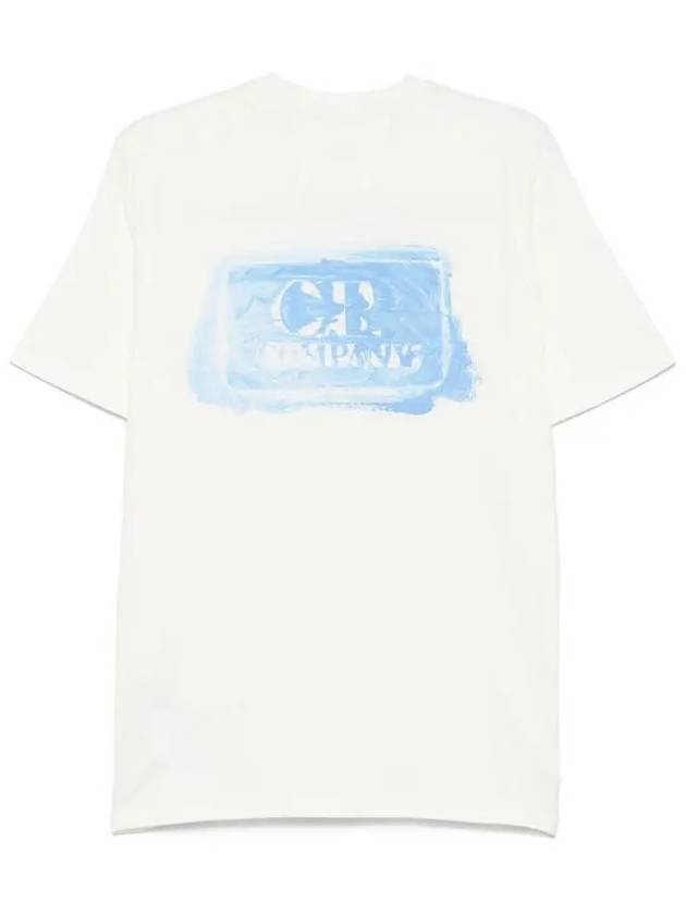 Graphic Logo Short Sleeve T-Shirt White - CP COMPANY - BALAAN 4