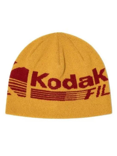 KODAK Logo Knitted Beanie YELLOW - KODO - BALAAN 1