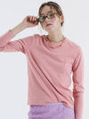 Round tee long sleeve tshirt pink orange 0110 - VOYONN - BALAAN 6