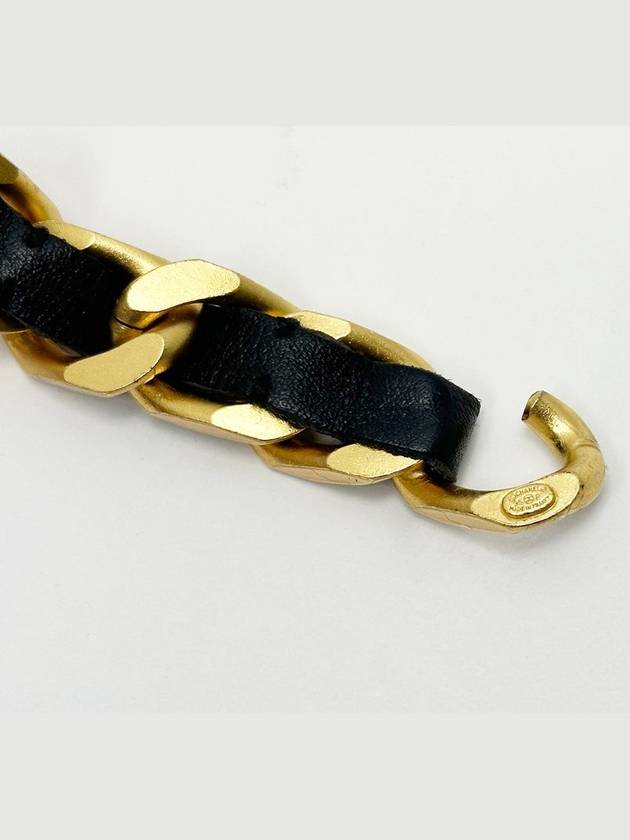 Initial Black Gold Chain Bracelet 4VCHA19600 - CHANEL - BALAAN 6