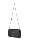 Silver Classic Kate Medium Chain Shoulder Bag Black - SAINT LAURENT - BALAAN 5