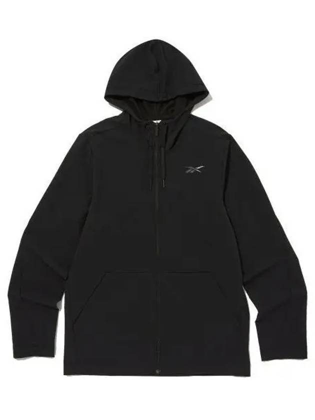 Woven full zip up jacket black - REEBOK - BALAAN 1