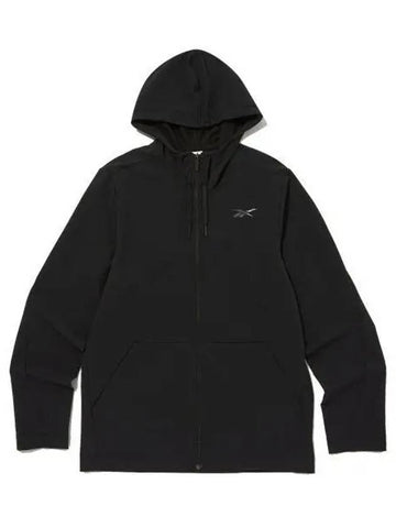 Woven full zip up jacket black - REEBOK - BALAAN 1