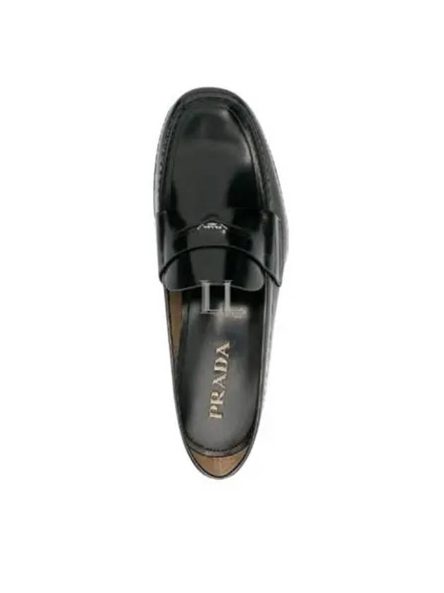 Triangle Logo Loafers Black - PRADA - BALAAN 2