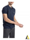 slim fit short sleeve PK shirt navy - LACOSTE - BALAAN.