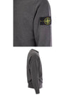 Wappen Patch Garment Dyed Sweatshirt Grey - STONE ISLAND - BALAAN 6