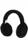 Sheepskin Embroidery Earmuff Black - UGG - BALAAN 2