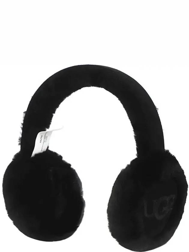 Sheepskin Embroidery Earmuff Black - UGG - BALAAN 2