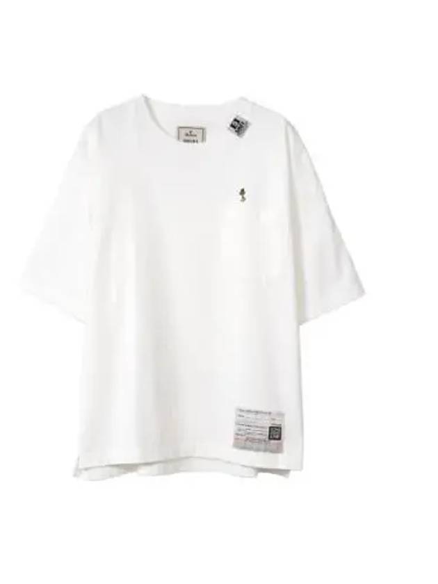 Embroidery Duck Short Sleeve T-Shirt White - MIHARA YASUHIRO - BALAAN 2