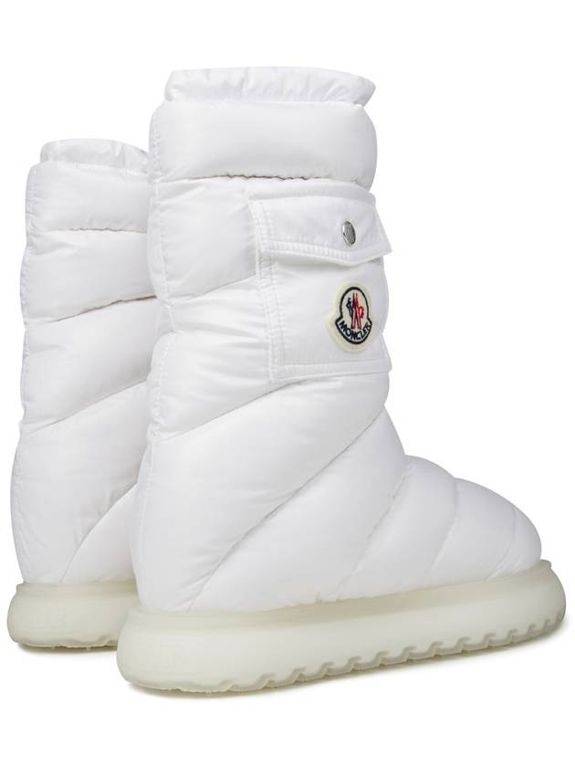 Gaia Logo Patch Pocket Padded Winter Boots White - MONCLER - BALAAN 4