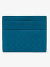 Intrecciato Weaving Card Wallet Blue - BOTTEGA VENETA - BALAAN 1