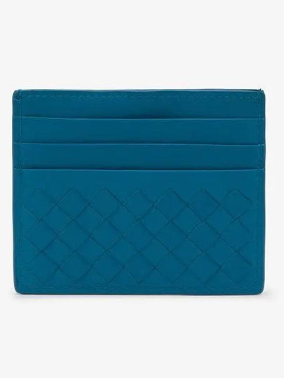 Intrecciato Weaving Card Wallet Blue - BOTTEGA VENETA - BALAAN 2