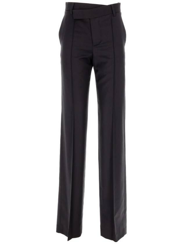 VANJA REGULAR FIT TROUSERS WITH ASYMMETRIC WAISTBA - ANN DEMEULEMEESTER - BALAAN 1