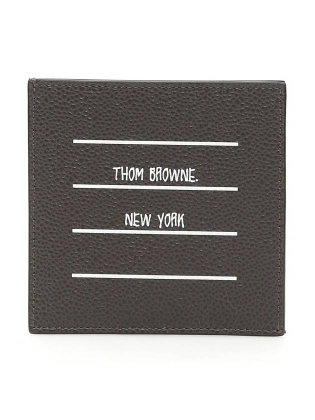 Three Stripes Logo Card Wallet FAW049A 05808 - THOM BROWNE - BALAAN 3