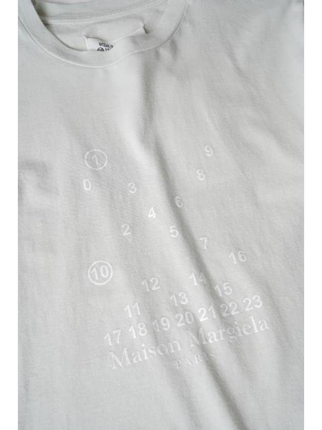 Women's Numeric Logo Short Sleeve T-Shirt Offwhite - MAISON MARGIELA - BALAAN 3