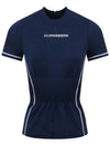 KIM waist banding slim fit t shirt navy GWJT06437 6855 - J.LINDEBERG - BALAAN 2