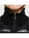 Padded Wool Cardigan Black - MONCLER - BALAAN 7