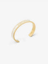 Cord Bangle Bracelet Gold White - DIOR - BALAAN 4