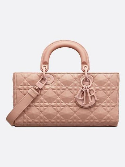 Lady D Joy Diamond Cannage Calfskin Tote Bag Rose des Vents - DIOR - BALAAN 2