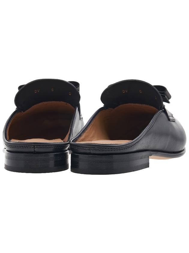 Vara Knot And Tassel Mule Black - SALVATORE FERRAGAMO - BALAAN 5