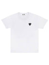 Black Heart Wappen Short Sleeve T-Shirt White - COMME DES GARCONS - BALAAN 1