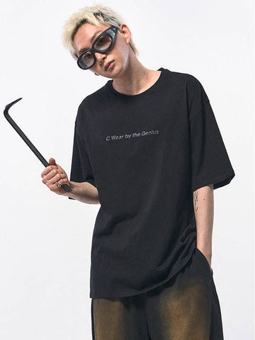 Seawear oversized t-shirt black - C WEAR BY THE GENIUS - BALAAN 1