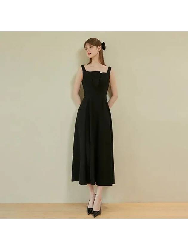 LAMIS sleeveless Dress Black - AME - BALAAN 1