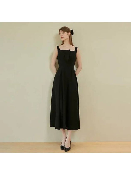 LAMIS sleeveless Dress Black - AME - BALAAN 1