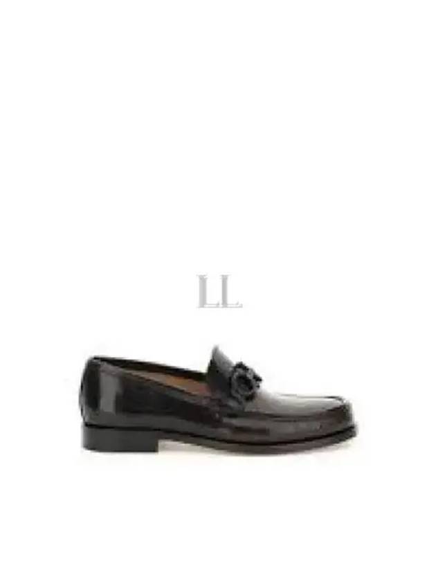 Rolo Gancini Loafers Black - SALVATORE FERRAGAMO - BALAAN 2