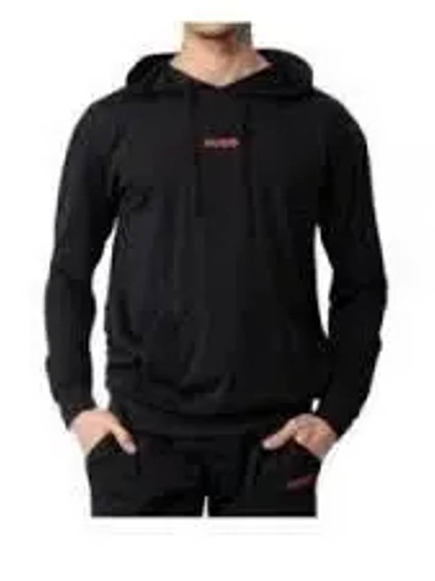 Logo Print Hoodie Black - HUGO BOSS - BALAAN 2