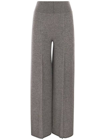 TWIST - Cashmere wide-leg trousers - VANISE - BALAAN 1