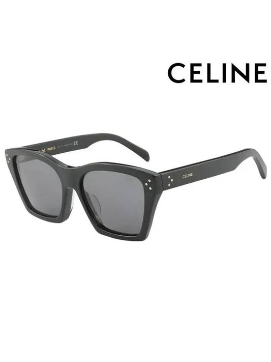 Sunglasses CL40090F 01A Square Acetate Men Women - CELINE - BALAAN 2