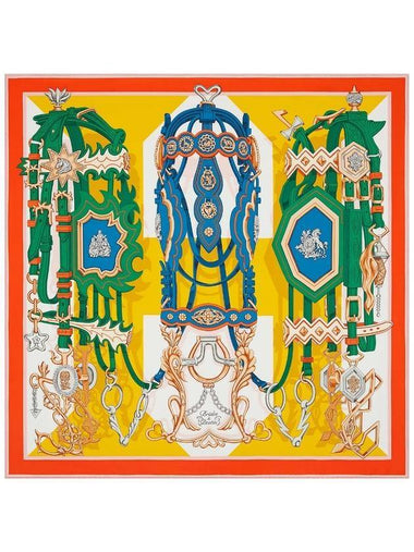 Brides Et Destin 90 Scarf Yellow - HERMES - BALAAN 1