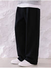 One Tuck Banding Sweat Wide Pants Black - MACASITE - BALAAN 2