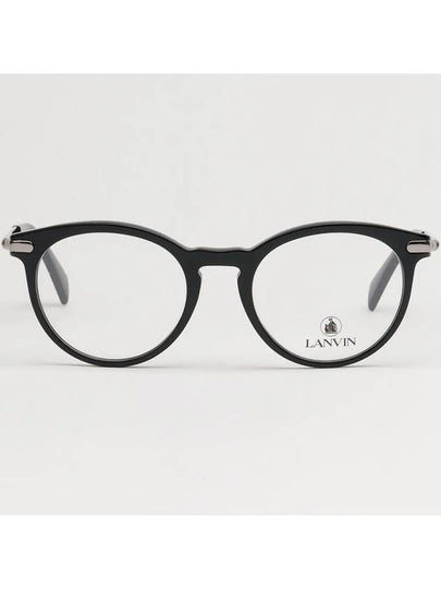 Glasses Frame LNV2619 001 Men Women Round Horned Frame - LANVIN - BALAAN 2