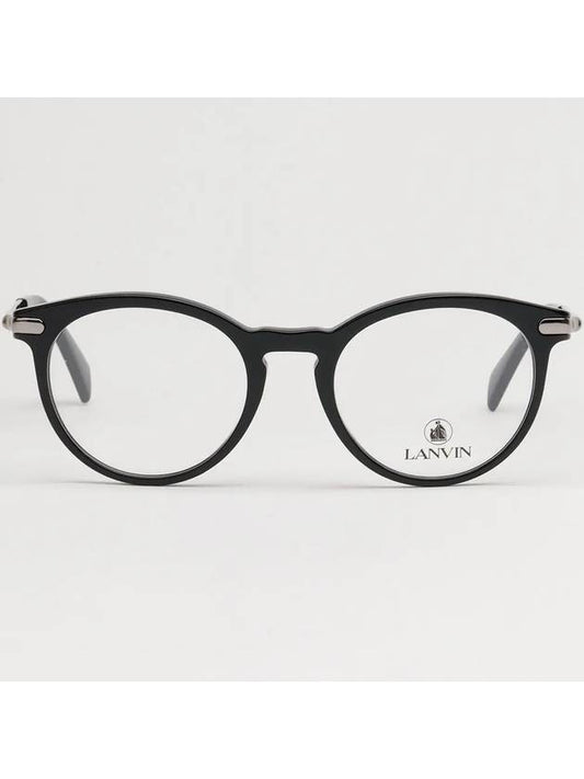 Glasses Frame LNV2619 001 Men Women Round Horned Frame - LANVIN - BALAAN 2