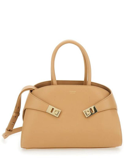 Hug Small Tote Bag Beige - SALVATORE FERRAGAMO - BALAAN 2