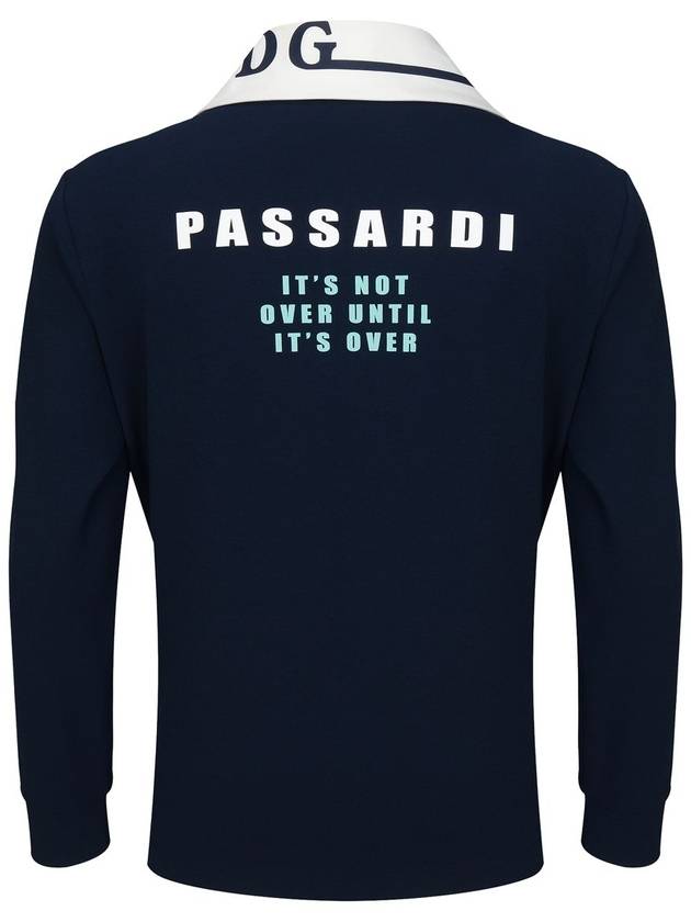 Wingeri color combination point half zip-up DN - PASSARDI - BALAAN 2