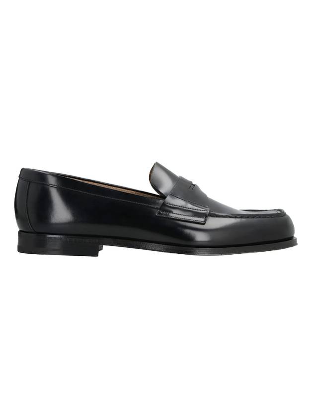 Brushed Leather Loafers Black - PRADA - BALAAN 1